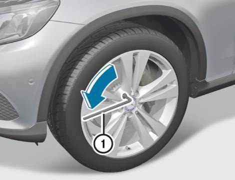 Xử lý khi lốp xe Mercedes-Benz bị thủng